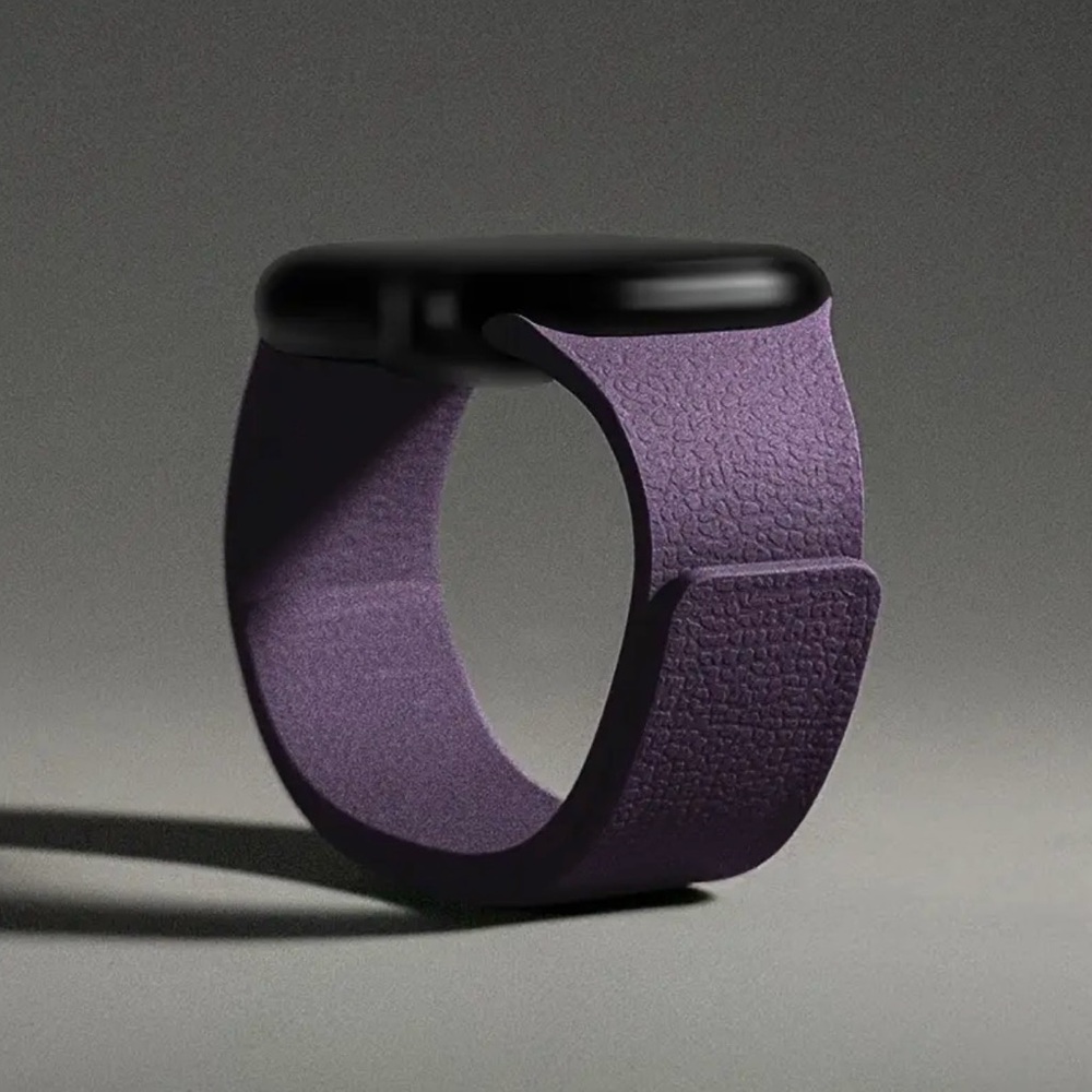 3️⃣3/$25 APPLE Watch textured full magnetic Snaps band (38/40/41mm) - Purple
